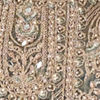 Green Organza Palazzo Suit with Mirror Work